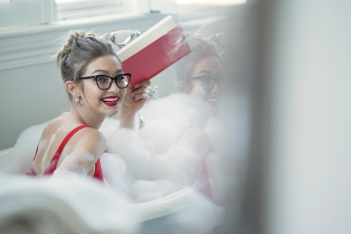 Gigi Hadid in Vogue Eyewear 4K