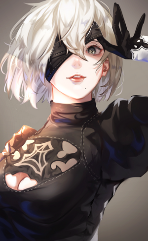 2B from Nier: Automata portrait