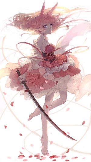 Yae Sakura from Honkai Impact 3rd with a katana
