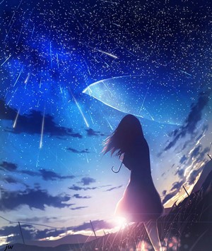 #471255 anime, moescape, silhouette, sky - Rare Gallery HD Wallpapers