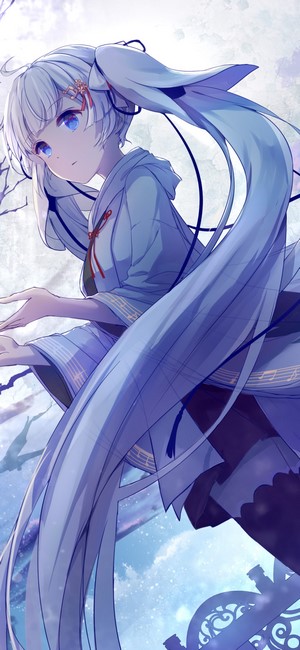 Hatsune Miku from Vocaloid in Japanese clothes