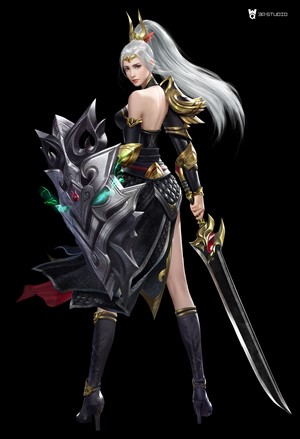 3Q Studio Fantasy Warrior with Sword and Shield