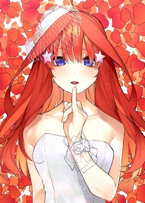 Nakano Itsuki from 5-toubun no Hanayome in a wedding dress
