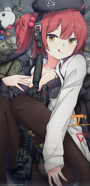 Anime girl with guns from Girls' Frontline