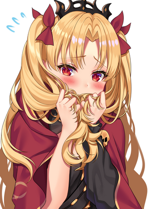 Ereshkigal from Fate/Grand Order with Blonde Twintails