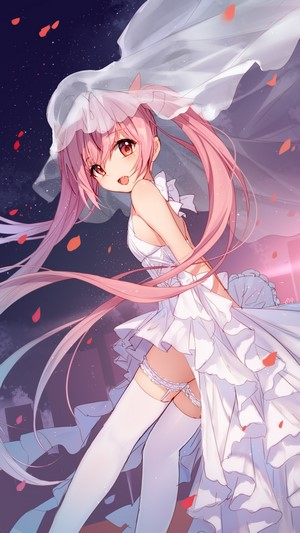 Kanzaki Holmes Aria from Hidan no Aria in a white dress