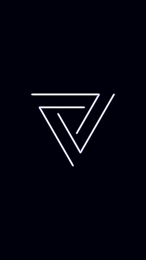 Minimalist abstract triangle lines