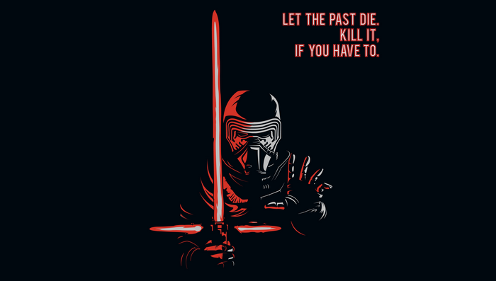 Kylo Ren from Star Wars with Lightsaber