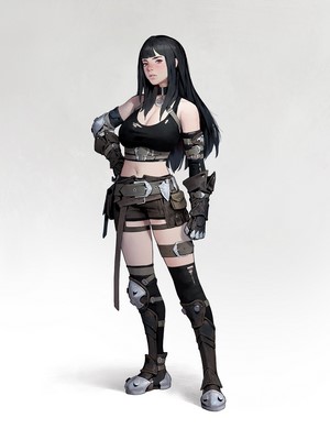 Original character drawing, portrait display