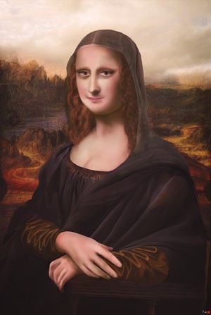 Mona Lisa digital painting