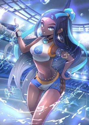 Nessa from Pokémon Sword and Shield artwork
