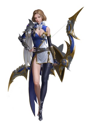 Archer with bow and armor