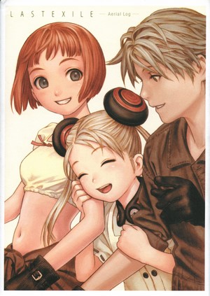 Last Exile Aerial Log Cover Art with Alvis, Lavie, and Claus