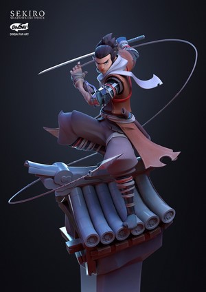Sekiro: Shadows Die Twice fan art statue
