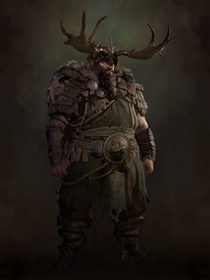 Druid with Antlers from Diablo IV