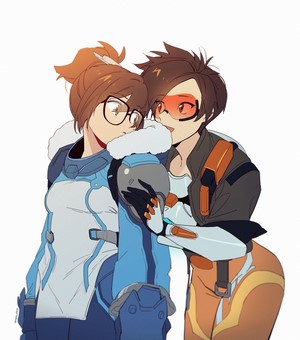 Mei and Tracer from Overwatch