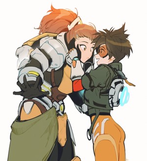 Tracer and Brigitte from Overwatch