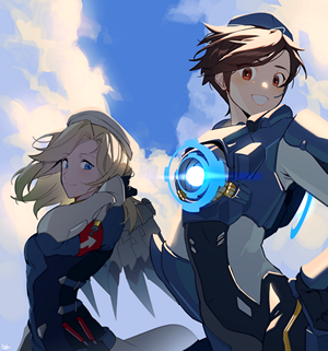 Mercy and Tracer from Overwatch