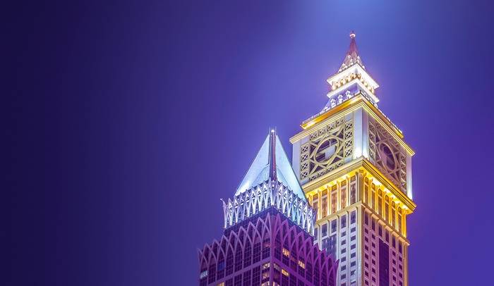 Dubai Architecture at Night