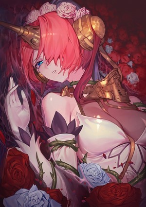 Berserker of Black in Elegant Wedding Dress