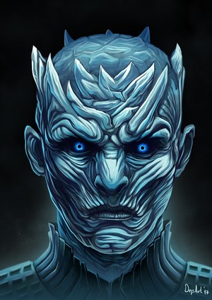 The Night King from Game of Thrones, digital art