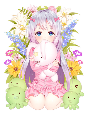 Sagiri Izumi from Eromanga-sensei with plush toy