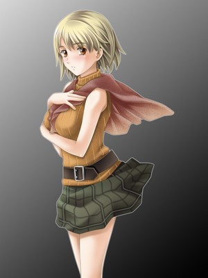 Ashley Graham from Resident Evil 4 anime art