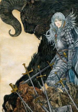 Griffith and Zodd from Berserk with swords