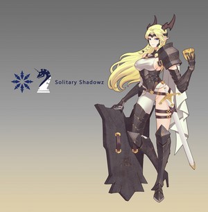 Solitary Shadowz Pixiv Fantasia blonde warrior