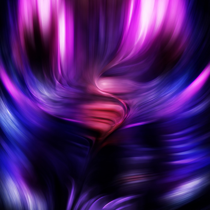 Abstract Swirls of Pink, Blue, and Purple Light