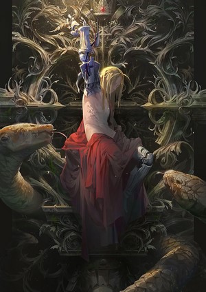 Edward Elric from Fullmetal Alchemist with snakes