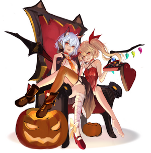 Flandre Scarlet and Remilia Scarlet from Touhou