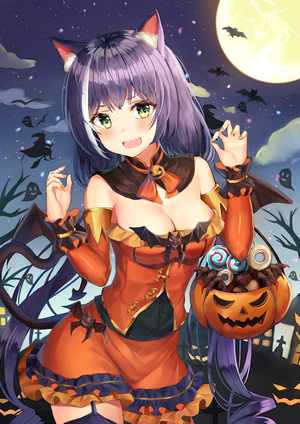 Kyaru from Princess Connect! Re:Dive in Halloween costume