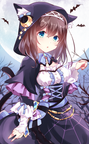 Sagisawa Fumika in Halloween Cat Costume