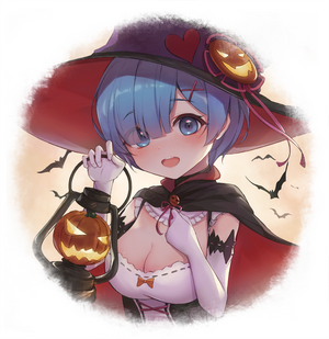 Rem from Re:Zero as a witch for Halloween