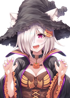 Hasumi in Halloween Witch Costume