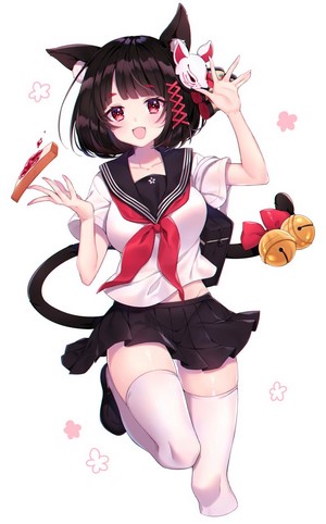 Yamashiro from Azur Lane holding toast