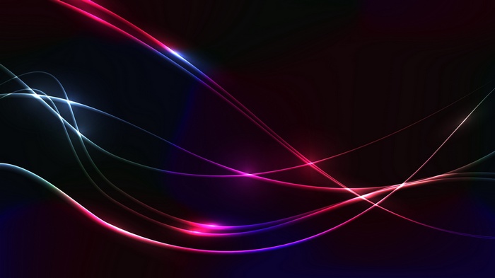 Neon colors, Lights, 5K, Black, Dark background