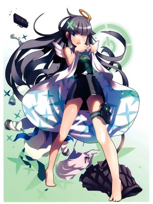 Anime girl with halo and wings