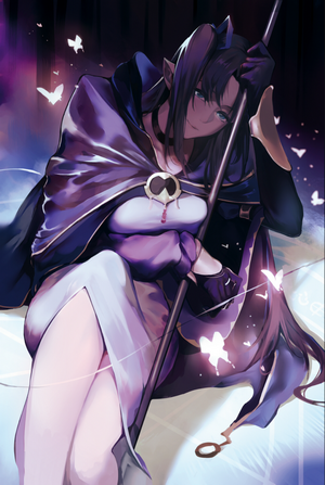 Caster from Fate/Stay Night with Butterflies