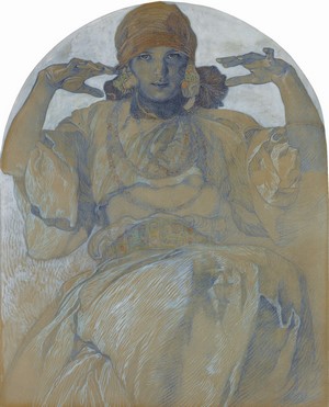 Jaroslava Muchová by Alphonse Mucha