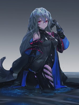 Skadi from Arknights in Water