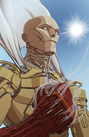 Saitama from One-Punch Man robot fan art