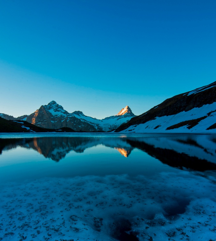 Bachalpsee Lake Reflections of Swiss Alps Mountains