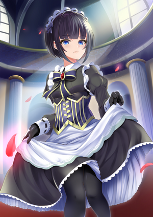 Shirayuki Chiyo from THE anime maid outfit portrait