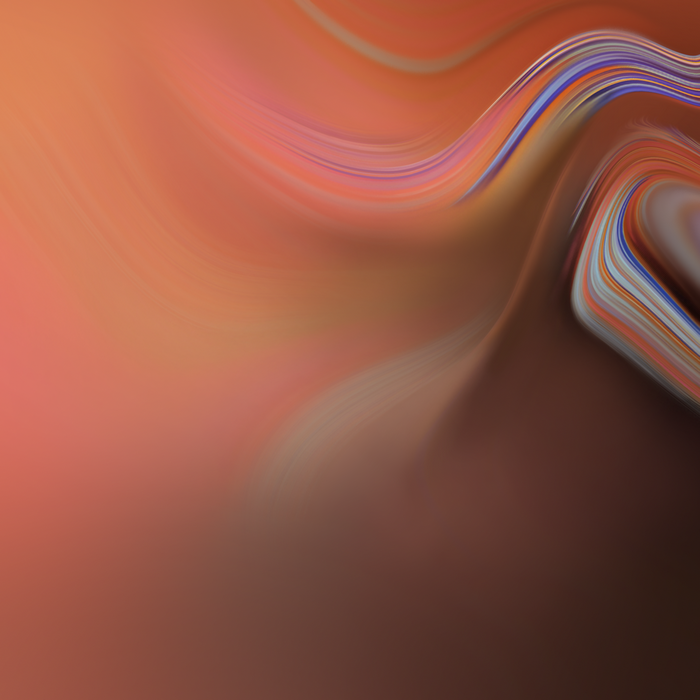Abstract orange and brown waves