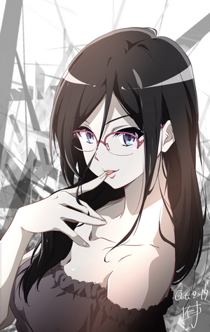 Tanaka Asuka from Hibike! Euphonium wearing glasses