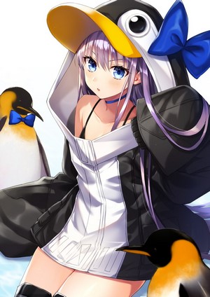 Meltlilith from Fate Series wearing a penguin costume