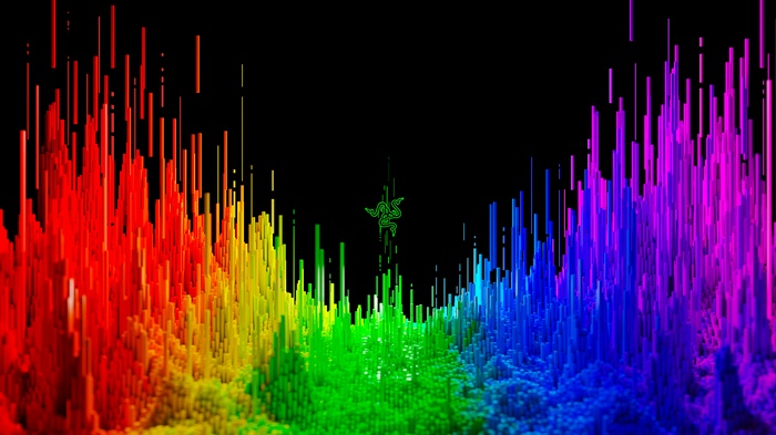 Gaming Laptop, Vibrant, 4K, Dark, Abstract, Razer Blade 15, Colorful, Stock