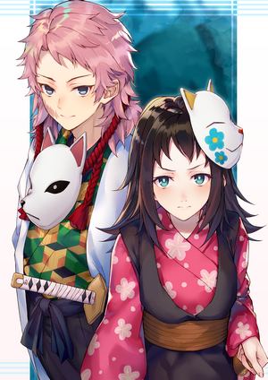 Sabito and Makomo from Kimetsu no Yaiba